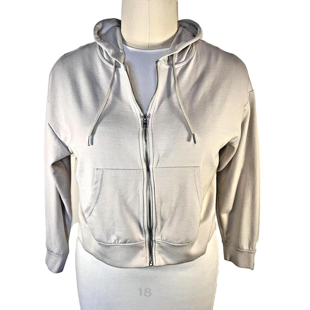 Better Together - Hooded Sweatshirt Zip Up Women's XL Vanilla White Front Pocket